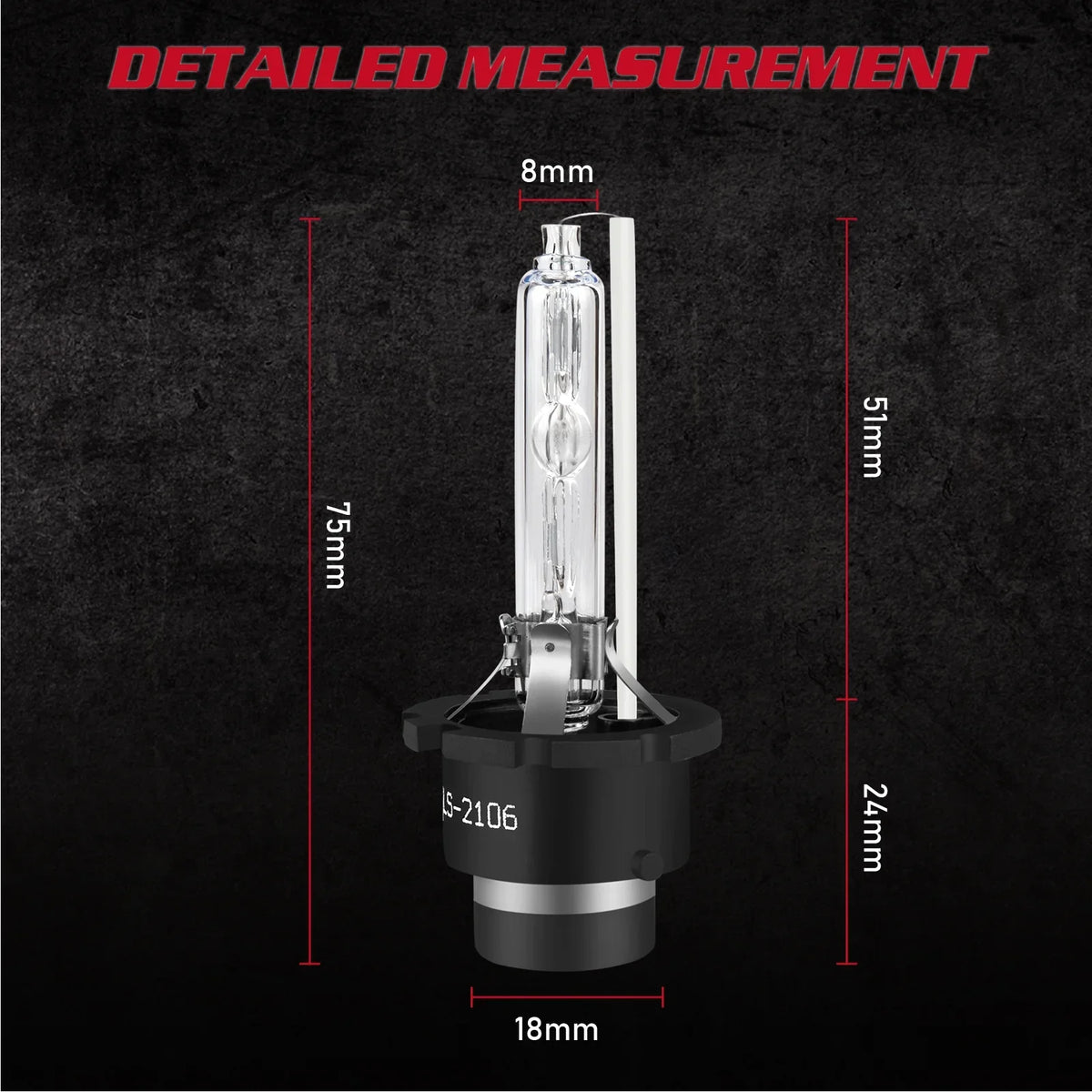 D4S  Headlight Bulbs for Mazda -5 2018 H11 H8 Led Fog Lights 4pcs