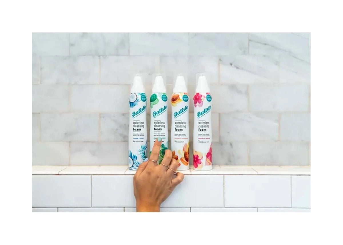 Batiste Waterless Cleansing Foam Cleanse + Shine with Coconut Milk, 3.6  (Pack Of 6)