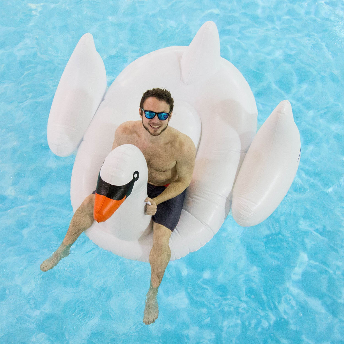 3-Pack Swimline Giant Inflatable Ride-On 75-Inch Swan Floats | 3 x 90621