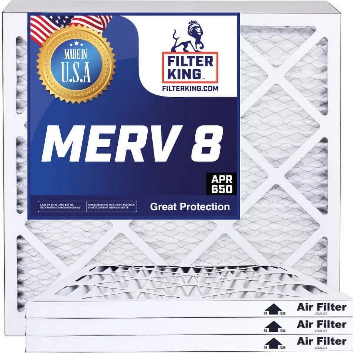 Filter King 10.5x53.5x1 Air Filter | 4- |  8  Pleated A/C Furnace Filters |    | Actual Size: 10.5 x 53.5 x .75"