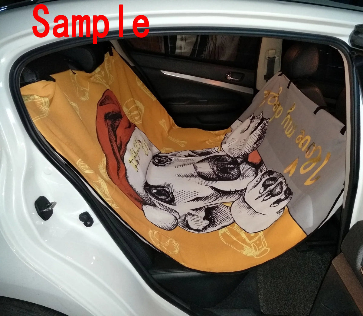 Cat and the Butterfly in Floral Pattern Pet Car Seat Cover Dog Car Seat Mat Hammock Cargo Mat Trunk Mat For Cars Trucks and  54x60 inches