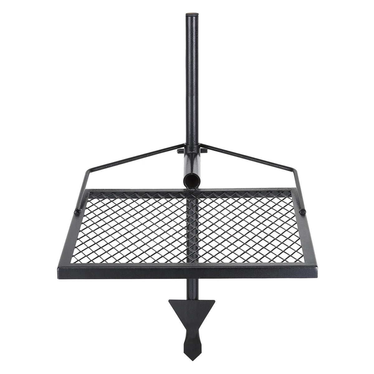 Swivel Campfire Grill 16" x 16" Heavy Duty Steel Open Fire Cooking Grate Adjustable