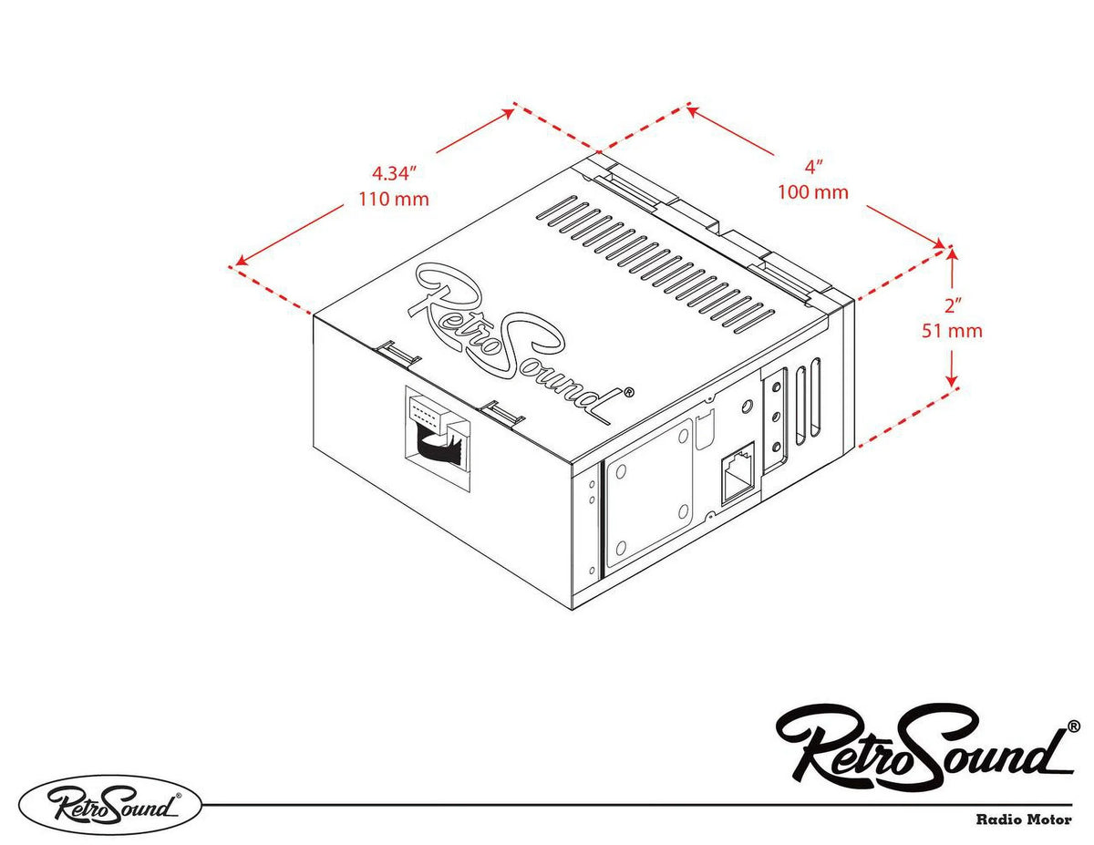 RetroRadio Compatible with 1981-85 Jeep CJ8/Scrambler Features Include Bluetooth, , / -M1-116-03P-73PJ1