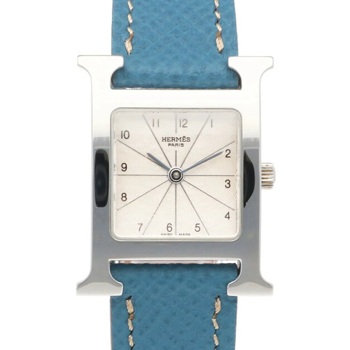 Pre-Owned Hermes H Watch Stainless Steel HH1.210 Quartz Ladies  (Good)