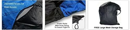 Weatherproof Jet Ski Covers for Yamaha Wave Runner  2009-2016 - Blue/Black Color - All Weather - Trailerable - Protects from Rain, Sun,  Rays, and More! Includes Trailer Straps and Storage Bag