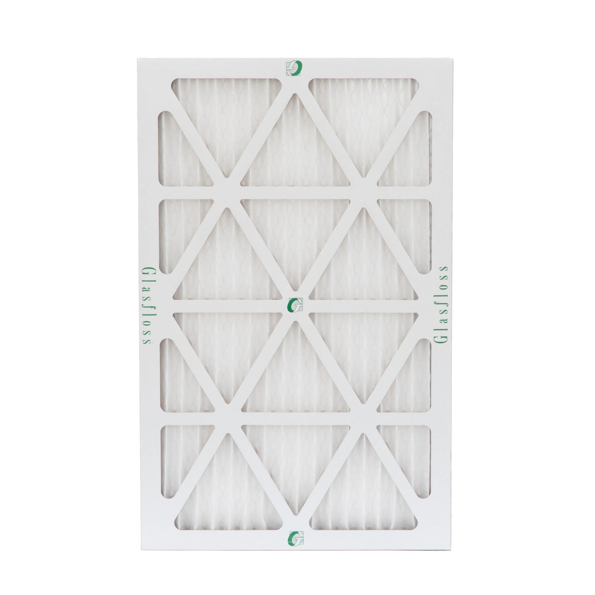 12 Pack of 18x25x1  10 Pleated Air Filters by Glasfloss. Actual Size: 17-1/2 x 24-1/2 x 7/8