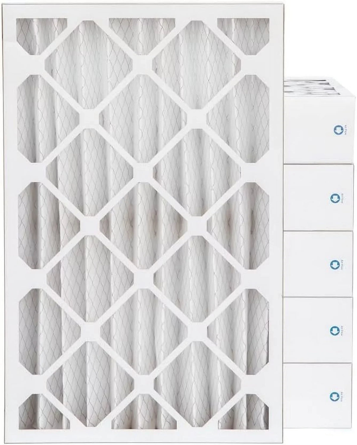 16X24x4  8 Pleated  Furne Air Filters. Case Of 6. Size: 15-1/2 X 23-1/2 X 3-3/4