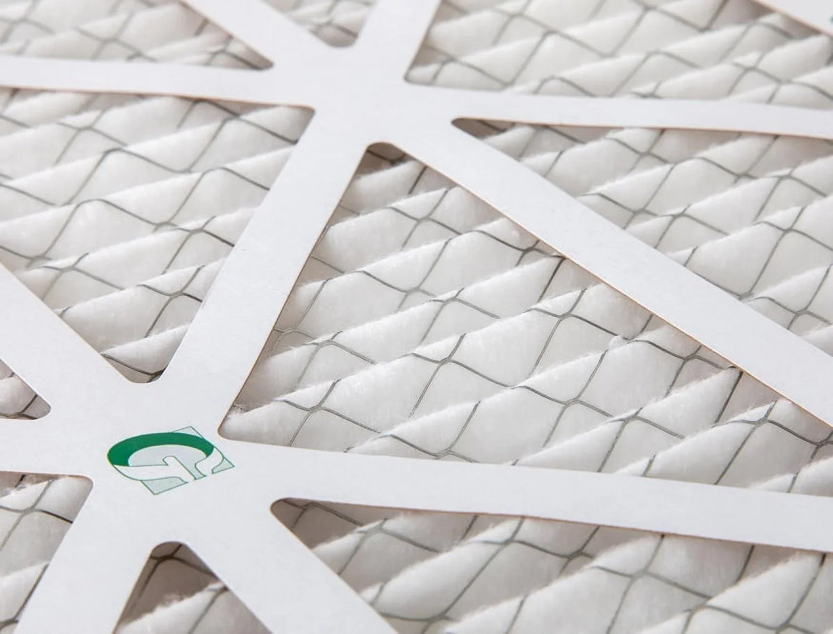 12 Pack of 20x30x2  10 Pleated 2" Inch Air Filters by Glasfloss. Actual Size: 19-5/8 x 29-5/8 x 1-3/4