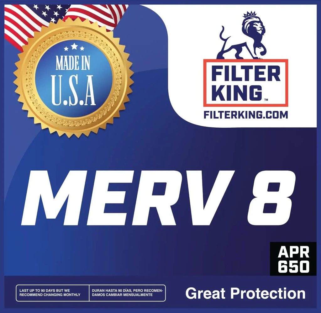 Filter King 12x21x1 Air Filter | 4- |  8  Pleated A/C Furnace Filters |    | Actual Size: 12 x 21 x .75"