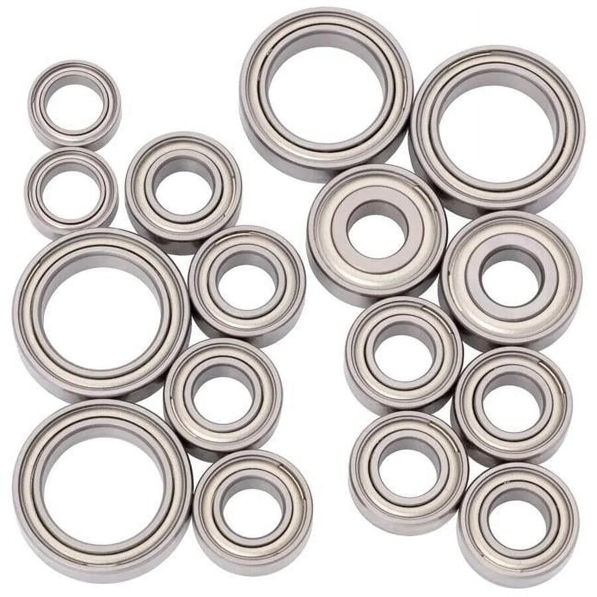 1Up Racing 1UP450043 CV2 Pro Ball Bearing Set for  XB4 23, Chrome & Ceramic
