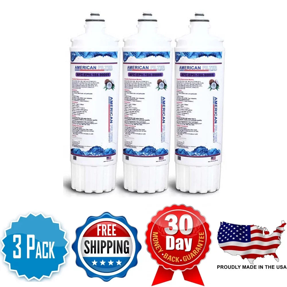 Brand , Water Filters , Model # --104-9000S , Compatible with Follett® E400A - 3 Filters - Made in U.S.A.