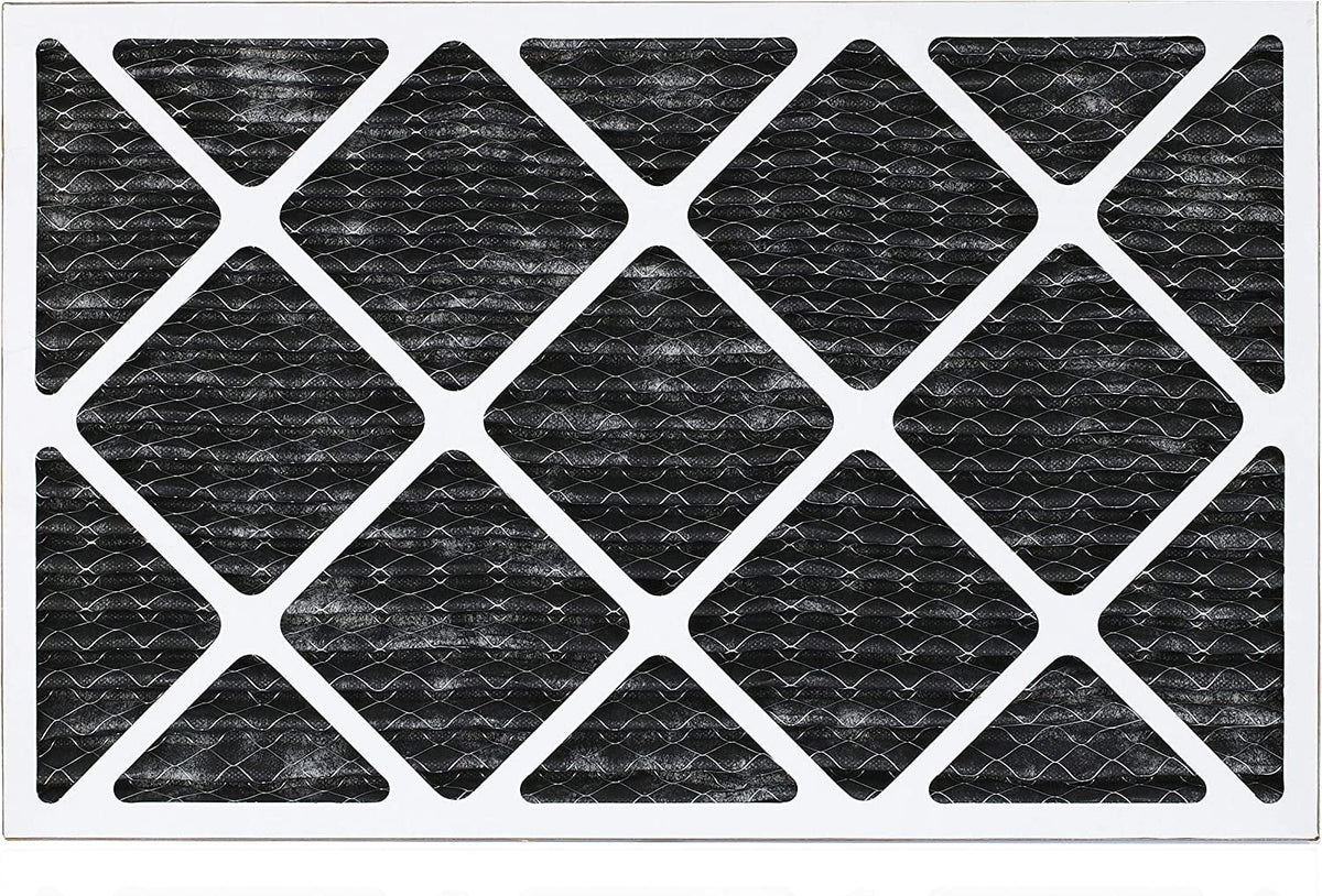 Filterbuy 12x24x1  8 Odor Eliminator Pleated   Furnace Air Filters with Activated Carbon (6-Pack)