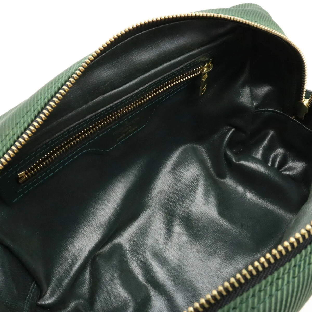 Pre-Owned   Taiga Parana Second Bag Handbag Canvas Leather Epicea Dark Green M30754 (Good)
