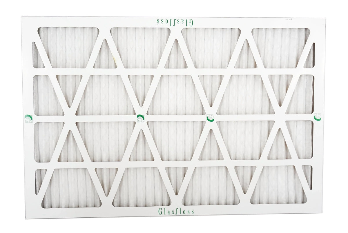 Glasfloss 16x24x1 -  10 -Qty:12 - Furnace Air Filter - Made in  (Actual Size: 15.5 x 23.5x7/8 inch)